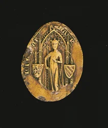 Segl til Margaret av Burgund (1290-1315) 1311 (voks)