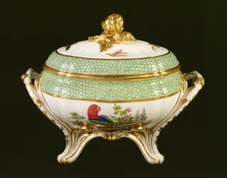 Sevres terrin fra Eden-tjenesten, malere markerer Pierre-Joseph Rosset, 1788 (porselen)
