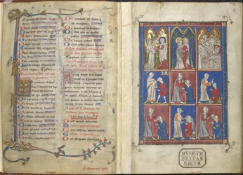 Sloane 1977, f.2 The Chirurgia: bibelske og medisinske scener