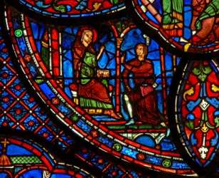St Anthony: snakker med en mann (w30b)