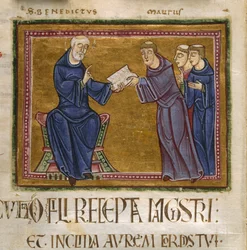 St. Benedict leverer sin regel