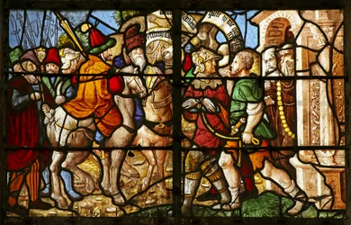 St. Julien de Brioude arrestert foran et kloster