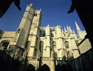 St. Just Cathedral fra sør, startet 1272