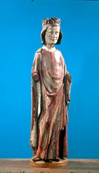 St. Louis (1215-70) (polykromt tre)