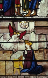 Glassmaleri i Saint Barbara Chapel, Church of Notre-Dame de Semur-en-Auxois