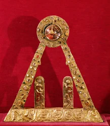 Charlemagnes A (742-814) (gull, emalje, perler og edelstener)
