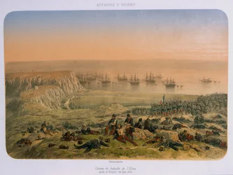 Slagmarken ved Alma etter seieren, 20. september 1854