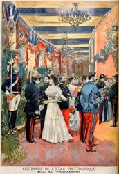 The Centenary of the Ecole Polytechnique: A ball at Trocadero, fra det illustrerte tillegget til 