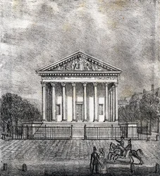 Madeleinekirken - «Alphabet Picquerque des Monuments de Paris» ca. 1840 (gravering)