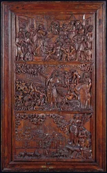 The Credo, Panel IV: The Remission of Sins, Ezekiels Vision of the Dry Bones og St. Johns Vision of Jerusalem, 1587 (tre) (se også 414036-8)