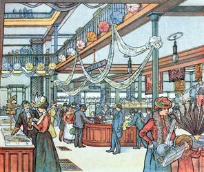 Varehuset, illustrasjon fra Cours Schweiter, ca. 1900