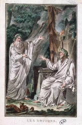 Druidene, illustrasjon til et skuespill, ca. 1800