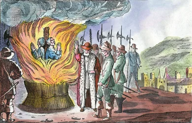 Henrettelsen av valdensiske kvinner under påsken i Piemonte i 1655