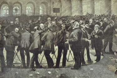 Den berømte Corbeille ved Paris-børsen, ca. 1885