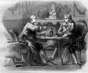 The Marquis de Nointel offering a lunch at the bandit Cartridge (Louis Dominique Cartridge said
