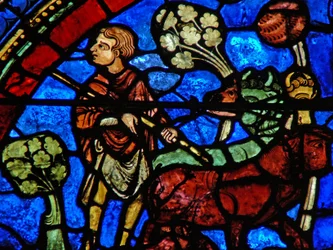 The Prodigal Son-vinduet: eldste sønn ser på far som gir sin arv (w35)