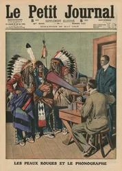 The Redskins and the phonograph, frontcover illustrasjon fra 