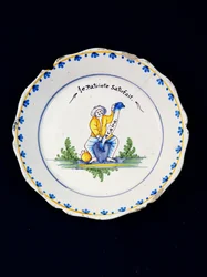 The Satisfied Patriot-plate (keramikk)