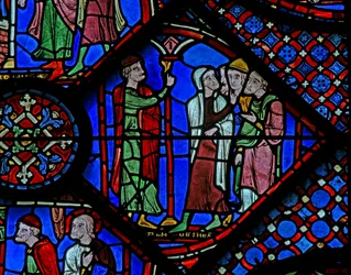 The St James Window: Almogenes (Hermogines) henvender seg til adeptene sine (w5)