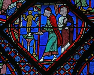 The St James Window: Almogenes (Hermogines) ødelegger idolet (w5)