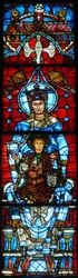 The Virgin and Child: Notre Dame de la Belle Verriere-vinduet