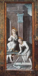The Workshop at Nazareth, høyre panel fra en triptyk