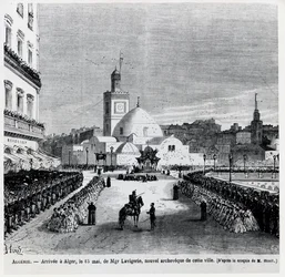Ankomsten til Alger av Charles Lavigerie, den nye erkebiskopen av byen, 15. mai 1867