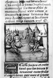 Tretti dagers turnering, fra Froissarts Chronicle