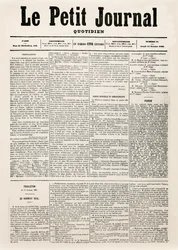 Tittelside til dagsavisen Le Petit Journal, 12. februar 1863 (trykk)