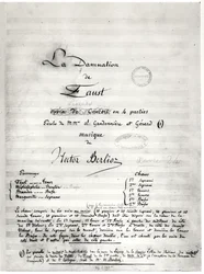 Tittelside til «Fausts fordømmelse» av Hector Berlioz (1803-69), 1846