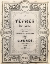 Tittelsiden til partituret I Vespri Siciliani