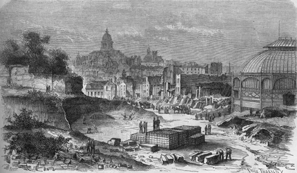 Transformasjoner av Paris under det andre imperiet, Haussmann-Paris: bygging av Place d