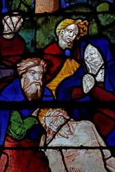 Vindu w10 som viser Josef av Arimathea ved avsetningen