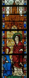 Vindu w17 som viser St. Anne og Jomfru Maria