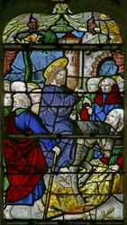 Vindu w1 som viser inntoget i Jerusalem