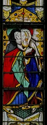 Vindu w3 som viser St Anne og Joachim ved Golden Gate