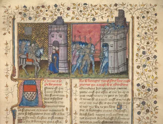 f. 73: Siege of Brest, fra 