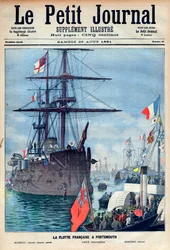 den franske flåten i Portsmouth: flaggskipet "Marengo", l