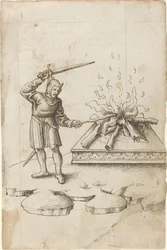 "Ikke stikk ilden med et sverd" [fol. 20 recto]