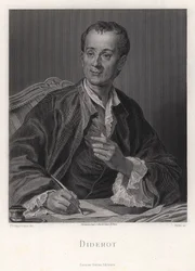 Portrett av forfatteren, essayisten og filosofen Denis Diderot 1713-1784, midten av 1700-tallet
