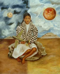 Portrett av Lucha Maria, en jente fra Tehuacan