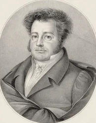 Portrett av komponisten Heinrich Marschner 1795-1861.