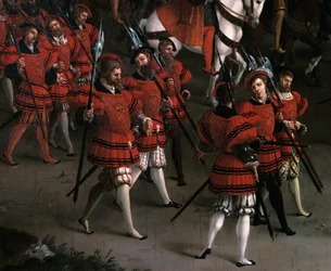 Intervju av Francois I og Henry VIII i leiren til Golden Sheet 7. juni