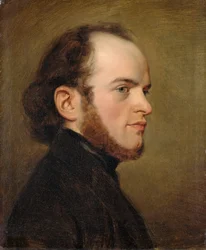 Portrett av Adolph von Menzel 1815-1905, ca 1839.