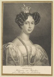 Amélie av Leuchtenberg 1812-1873, keiserinne av Brasil, 1830.