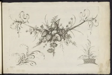 Festool van frukt, blader og blomster Annen ny festong av blomster og frukt (serietittel)