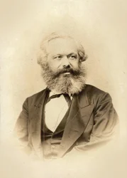 Portrett av Karl Marx (1818-1883), av Wunder, Friedrich Karl (1815-1893). Albumin bilde