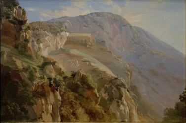 Kloster i fjellene nær Subiaco