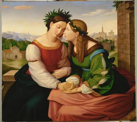 Tyskland og Italia, etter 1828 (olje på lerret)