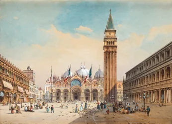 Piazza di San Marco, Venezia av Friedrich Perlberg